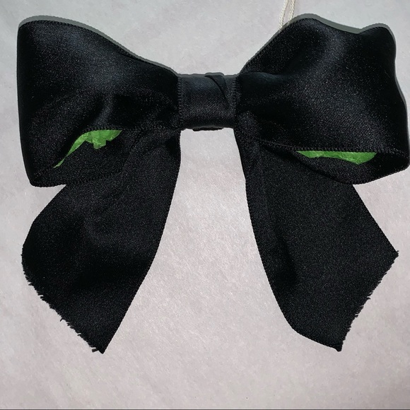 CHANEL hand wrapped silk BOW with barrette back HAIR ACCESSORY - Picture 5 of 9